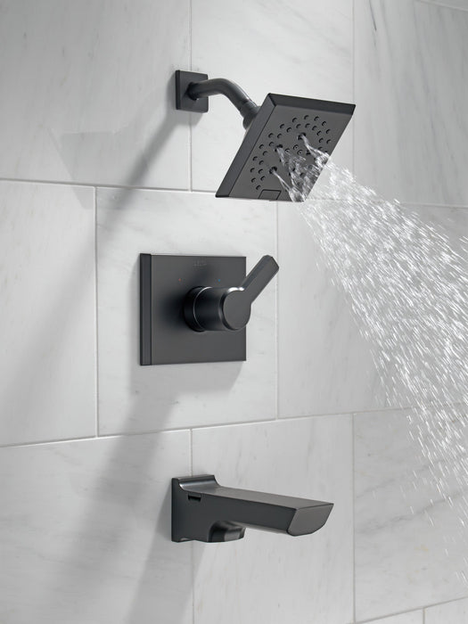 Delta Pivotal T14499 Monitor 14 Series H2OKINETIC Tub and Shower Trim, matte black - view 4