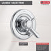 Delta Lahara T17038 Monitor 17 Series Valve Only Trim, chrome - view 2
