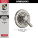 Delta Lahara T17038 Monitor 17 Series Valve Only Trim, stainless - view 4