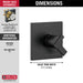 Delta Ara T17067 Monitor 17 Series Valve Only Trim, matte black - view 2