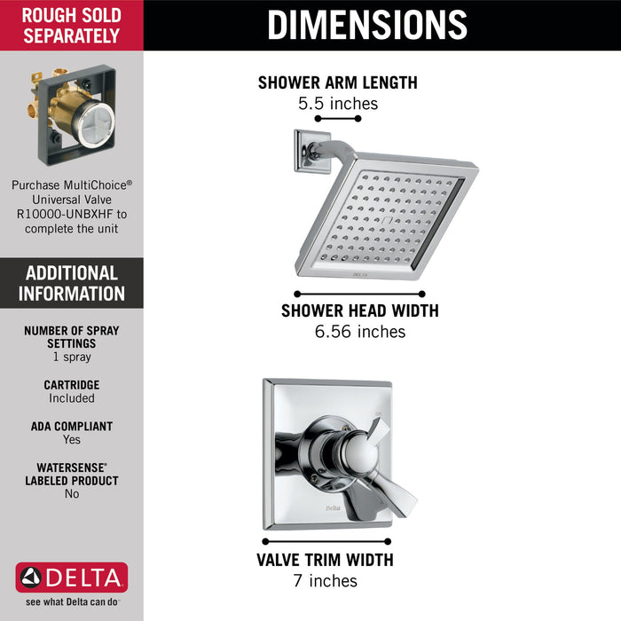 Delta Dryden T17251 Monitor 17 Series Shower Trim, chrome - view 5