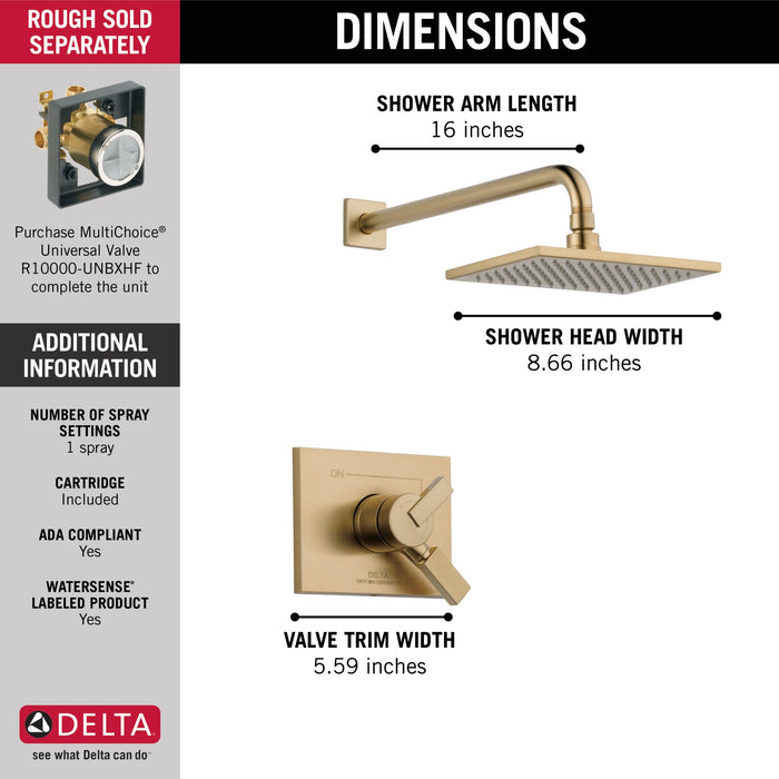 Delta Vero T17253 Monitor 17 Series Shower Trim