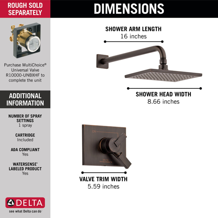 Delta Vero T17253 Monitor 17 Series Shower Trim