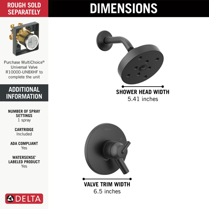 Delta Trinsic T17259 Monitor 17 Series H2OKINETIC Shower Trim