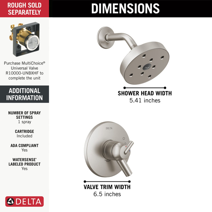 Delta Trinsic T17259 Monitor 17 Series H2OKINETIC Shower Trim