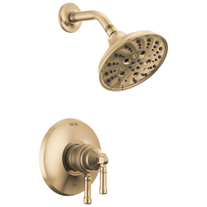 Delta Broderick T17284 17 Series Shower Trim, lumicoat champagne bronze
