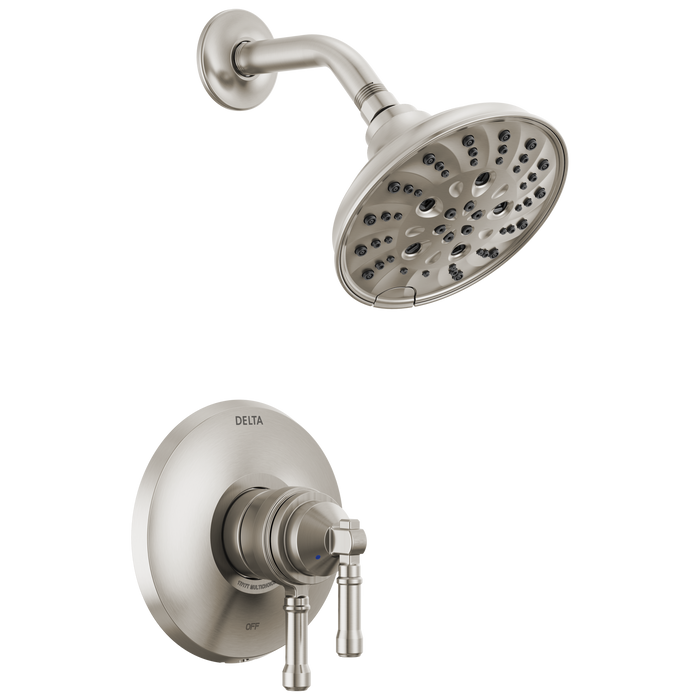 Delta Broderick T17284 17 Series Shower Trim, lumicoat stainless