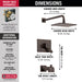 Delta Vero T17453 Monitor 17 Series Tub & Shower Trim, venetian bronze - view 4