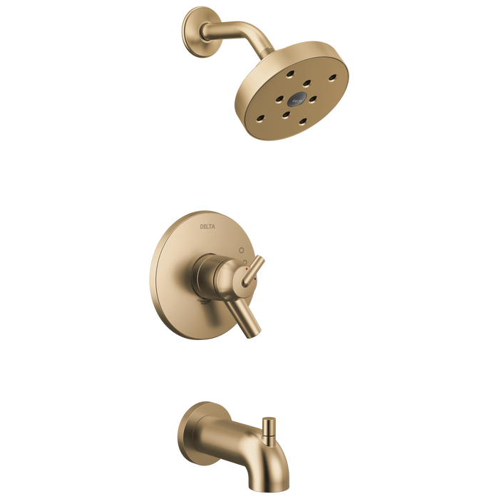 Delta Trinsic T17459 Monitor 17 Series H2OKINETIC Tub & Shower Trim, champagne bronze