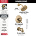 Delta Trinsic T17459 Monitor 17 Series H2OKINETIC Tub & Shower Trim, champagne bronze - view 2