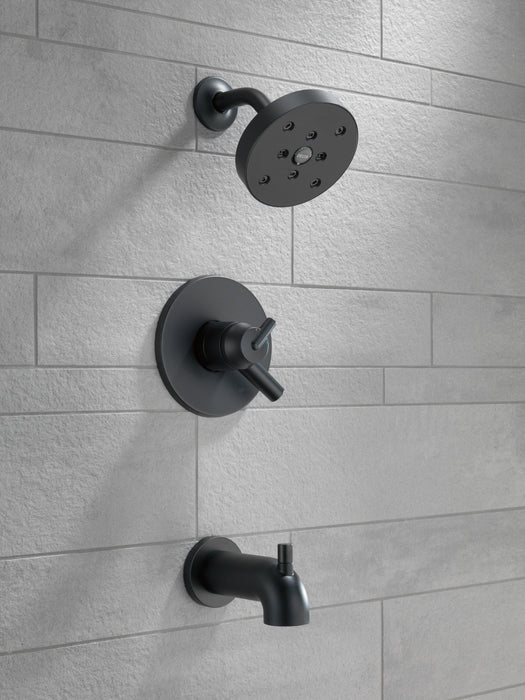 Delta Trinsic T17459 Monitor 17 Series H2OKINETIC Tub & Shower Trim, matte black - view 3