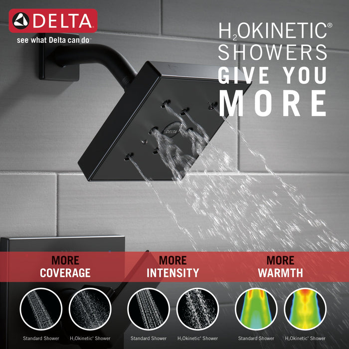 Delta Ara T17467 Monitor 17 Series H2OKINETIC Tub & Shower Trim, matte black - view 5
