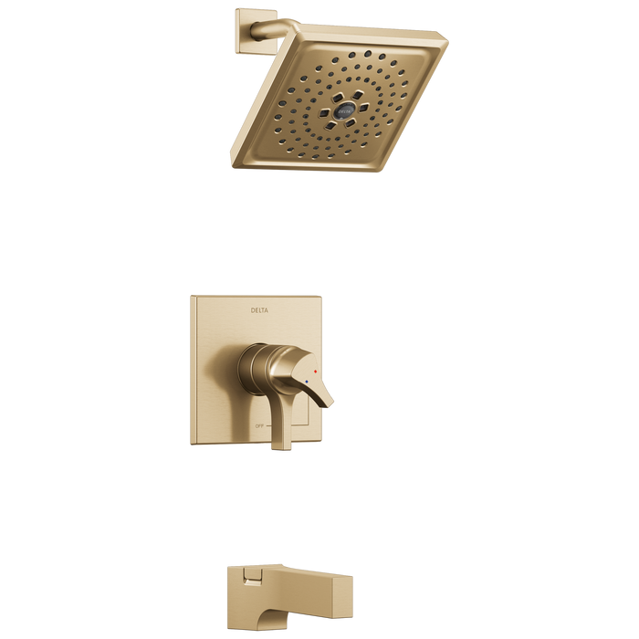 Delta Zura T17474 Monitor 17 Series H2OKINETIC Tub & Shower Trim, champagne bronze