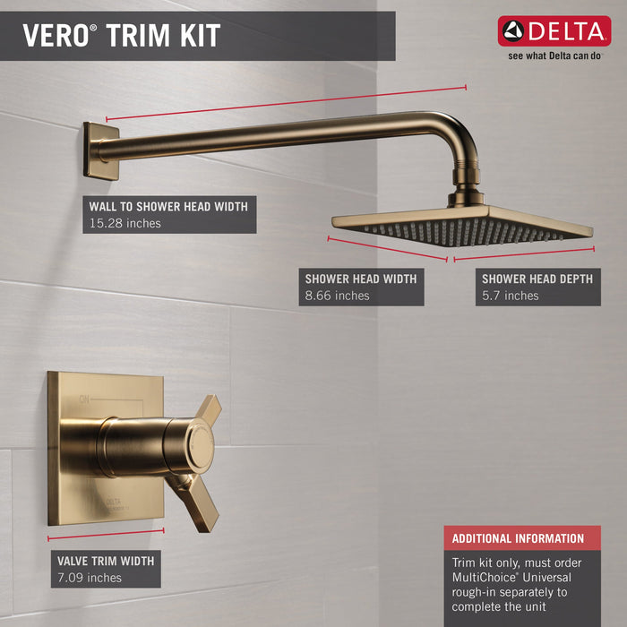 Delta Vero T17T253 TempAssure 17T Series Shower Trim, champagne bronze - view 2