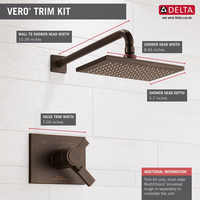 Delta Vero T17T253 TempAssure 17T Series Shower Trim, venetian bronze - view 4