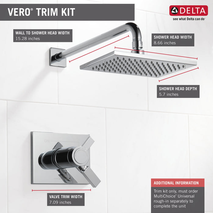 Delta Vero T17T253 TempAssure 17T Series Shower Trim, chrome - view 4