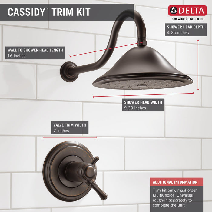 Delta Cassidy T17T297 TempAssure 17T Series Shower Trim, venetian bronze - view 4