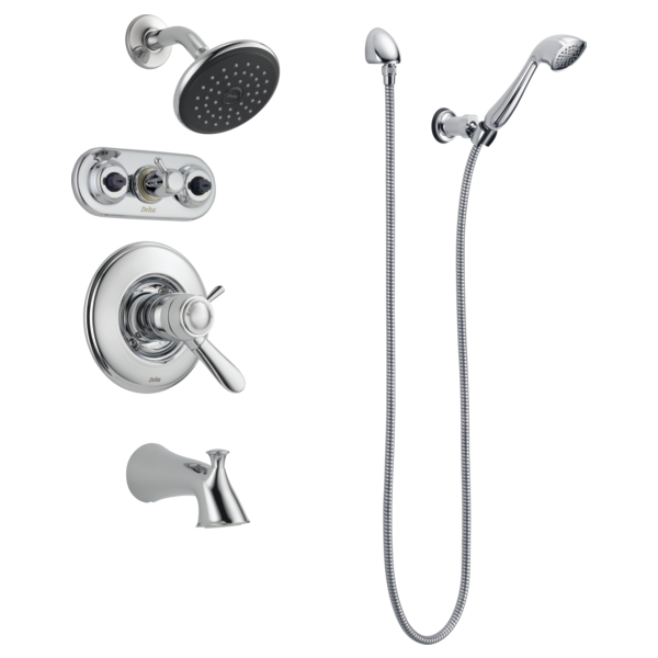 Delta Lahara T17T438 TempAssure 17T Series Tub & Shower Trim, chrome - view 4