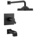 Delta Ara T17T467 TempAssure 17T Series H2Okinetic Tub & Shower Trim, matte black