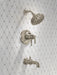 Delta Broderick T17T484 17T Series Tub Shower Trim, lumicoat stainless - view 5