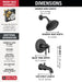 Delta Broderick T17T484 17T Series Tub Shower Trim, matte black - view 2