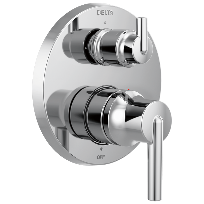 Delta Trinsic T24859 Contemporary Two Handle Monitor 14 Series Valve Trim with 3-Setting Integrated Diverter