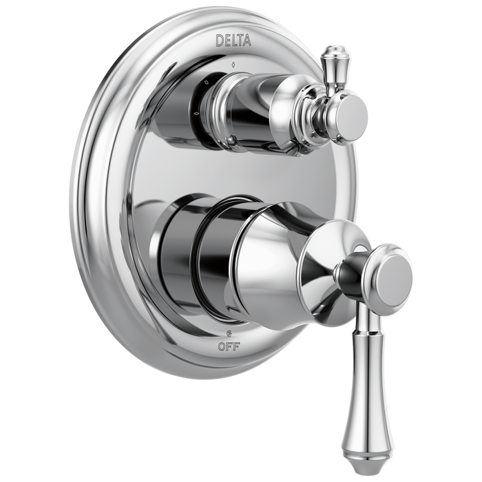 Delta Cassidy T24897 Traditional 2-Handle Monitor 14 Series Valve Trim with 3-Setting Integrated Diverter