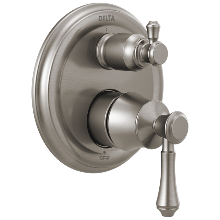 Delta Cassidy T24897 Traditional 2-Handle Monitor 14 Series Valve Trim with 3-Setting Integrated Diverter