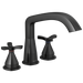 Delta Stryke:T27766 Three Hole Roman Tub Trim, matte black