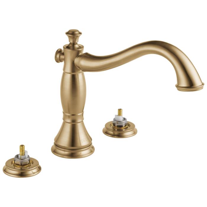 Delta Cassidy T2797 Roman Tub Trim - Less Handles, champagne bronze