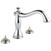 Delta Cassidy T2797 Roman Tub Trim - Less Handles, chrome