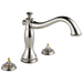 Delta Cassidy T2797 Roman Tub Trim - Less Handles, polished nickel