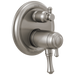 Delta Cassidy T27T897 Traditional 2-Handle TempAssure 17T Series Valve Trim with 3-Setting Integrated Diverter, stainless