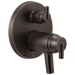 Delta Trinsic T27T959 Contemporary Two Handle TempAssure 17T Series Valve Trim with 6-Setting Integrated Diverter,...