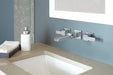 Delta Ara:T3568LF Two Handle Wall Mount Channel Bathroom Faucet Trim, chrome - view 4