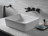 Delta Ara:T3568LF Two Handle Wall Mount Channel Bathroom Faucet Trim, matte black - view 2