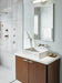 Delta Ara:T3568LF Two Handle Wall Mount Channel Bathroom Faucet Trim, stainless - view 4