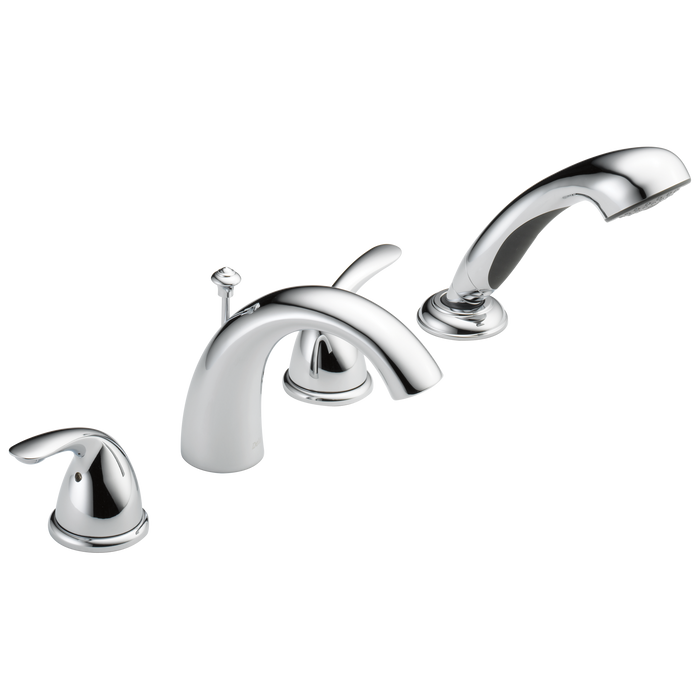 Delta Classic T4705 Roman Tub with Hand Shower Trim, chrome