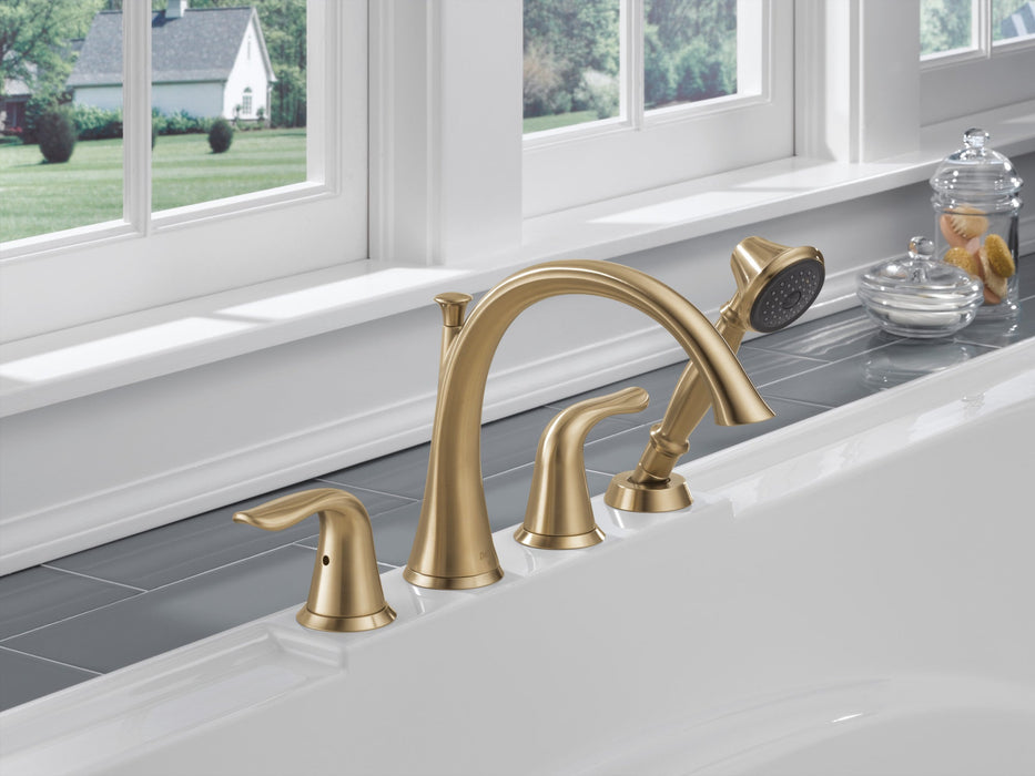 Delta Lahara T4738 Roman Tub with Handshower Trim