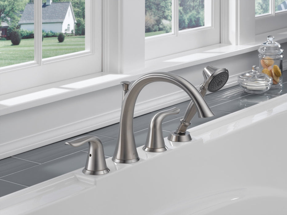 Delta Lahara T4738 Roman Tub with Handshower Trim