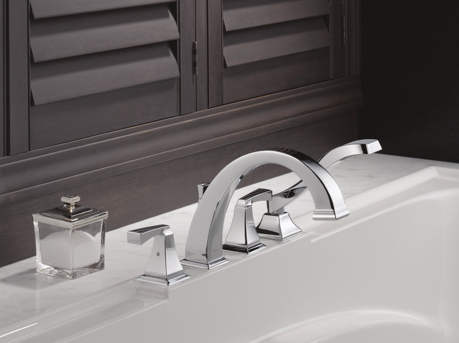 Delta Dryden T4751 Roman Tub with Hand Shower Trim, chrome - view 2