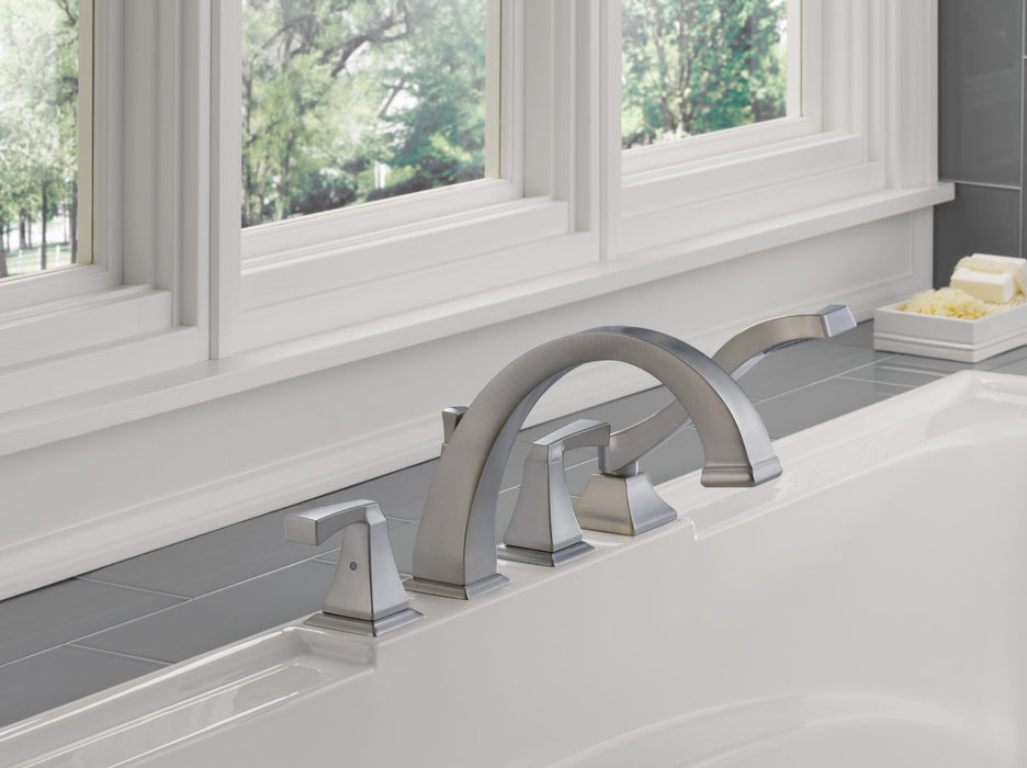 Delta Dryden T4751 Roman Tub with Hand Shower Trim, stainless - view 2