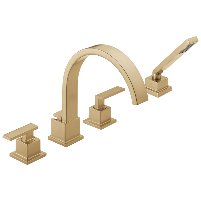 Delta Vero T4753 Roman Tub Trim with Hand Shower, champagne bronze