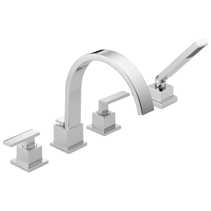 Delta Vero T4753 Roman Tub Trim with Hand Shower, chrome