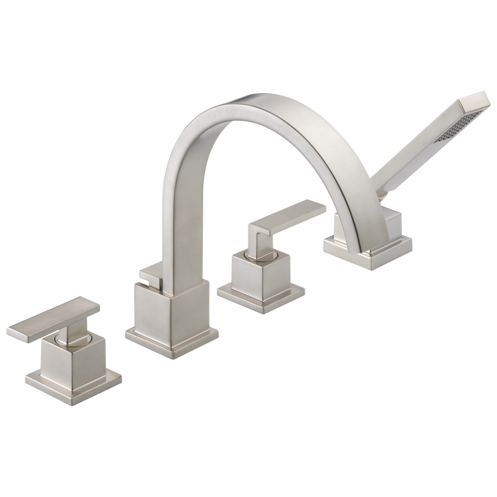 Delta Vero T4753 Roman Tub Trim with Hand Shower, stainless