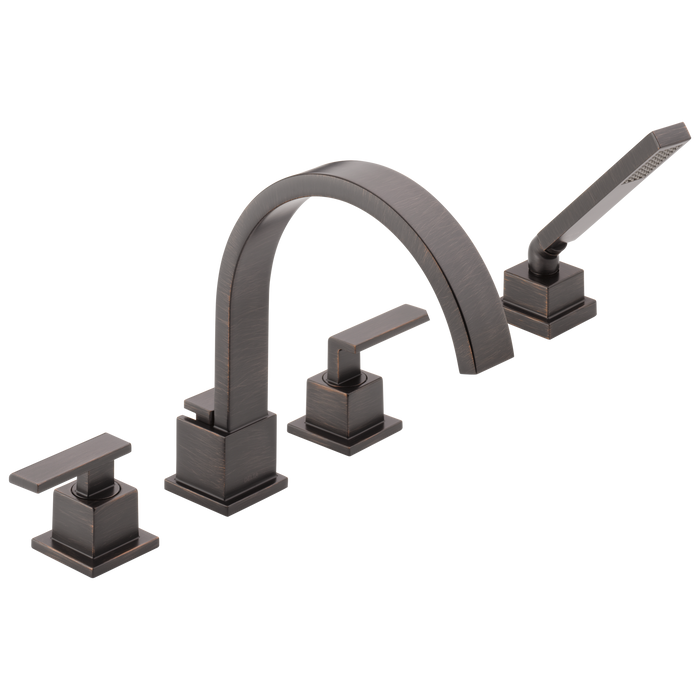 Delta Vero T4753 Roman Tub Trim with Hand Shower, venetian bronze