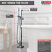 Delta Ara T4767 Single Handle Floor Mount Tub Filler Trim with Hand Shower, chrome - view 4