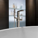 Delta Ara T4767 Single Handle Floor Mount Tub Filler Trim with Hand Shower, stainless - view 4