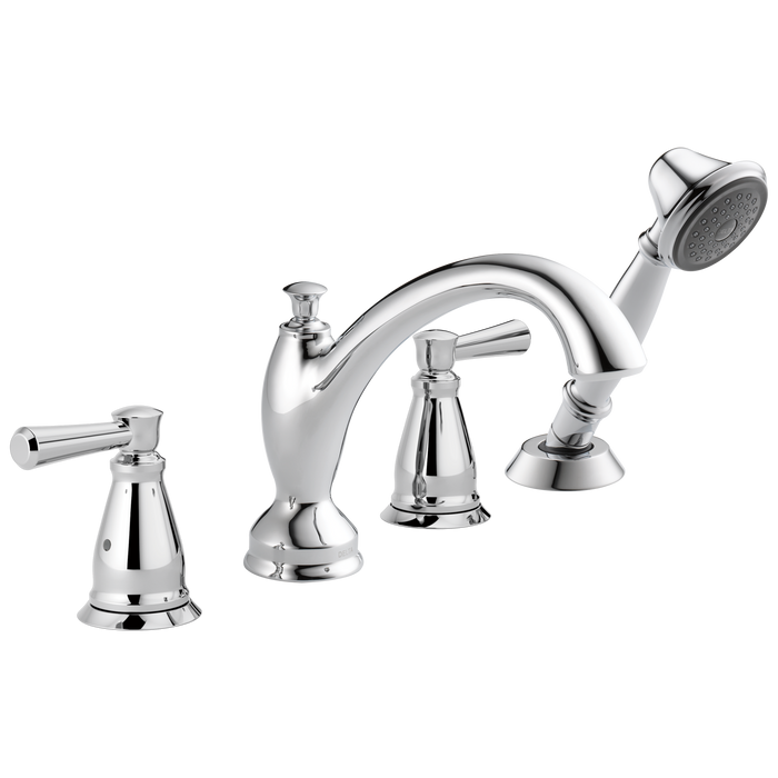Delta Linden:T4793 Traditional Roman Tub with Hand Shower Trim
