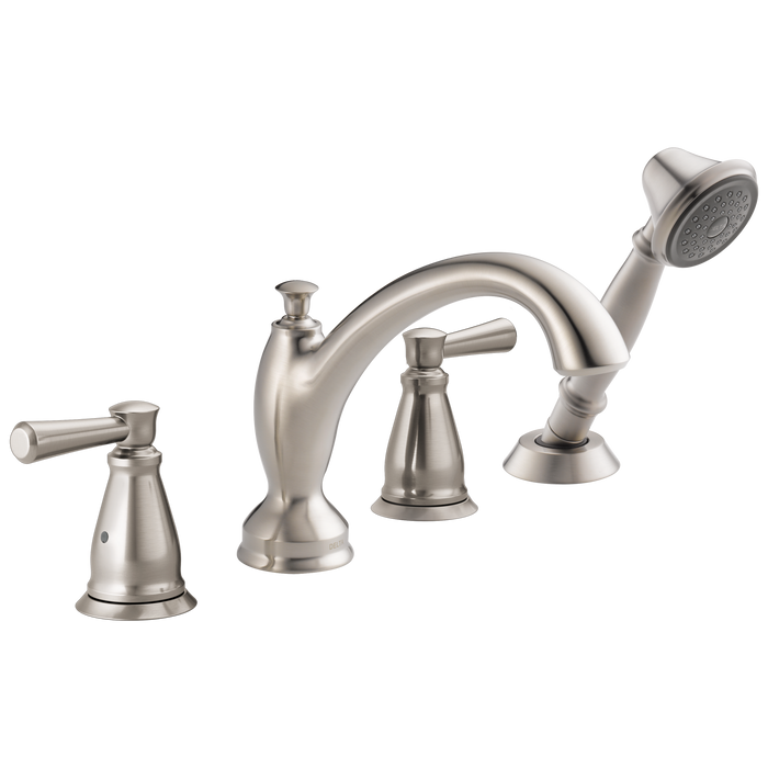 Delta Linden:T4793 Traditional Roman Tub with Hand Shower Trim